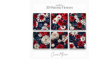 3D Patriotic Flower Seamless Pattern, a Texture Graphic by Creative Matrix82 (Thumbnail 3 of 4)