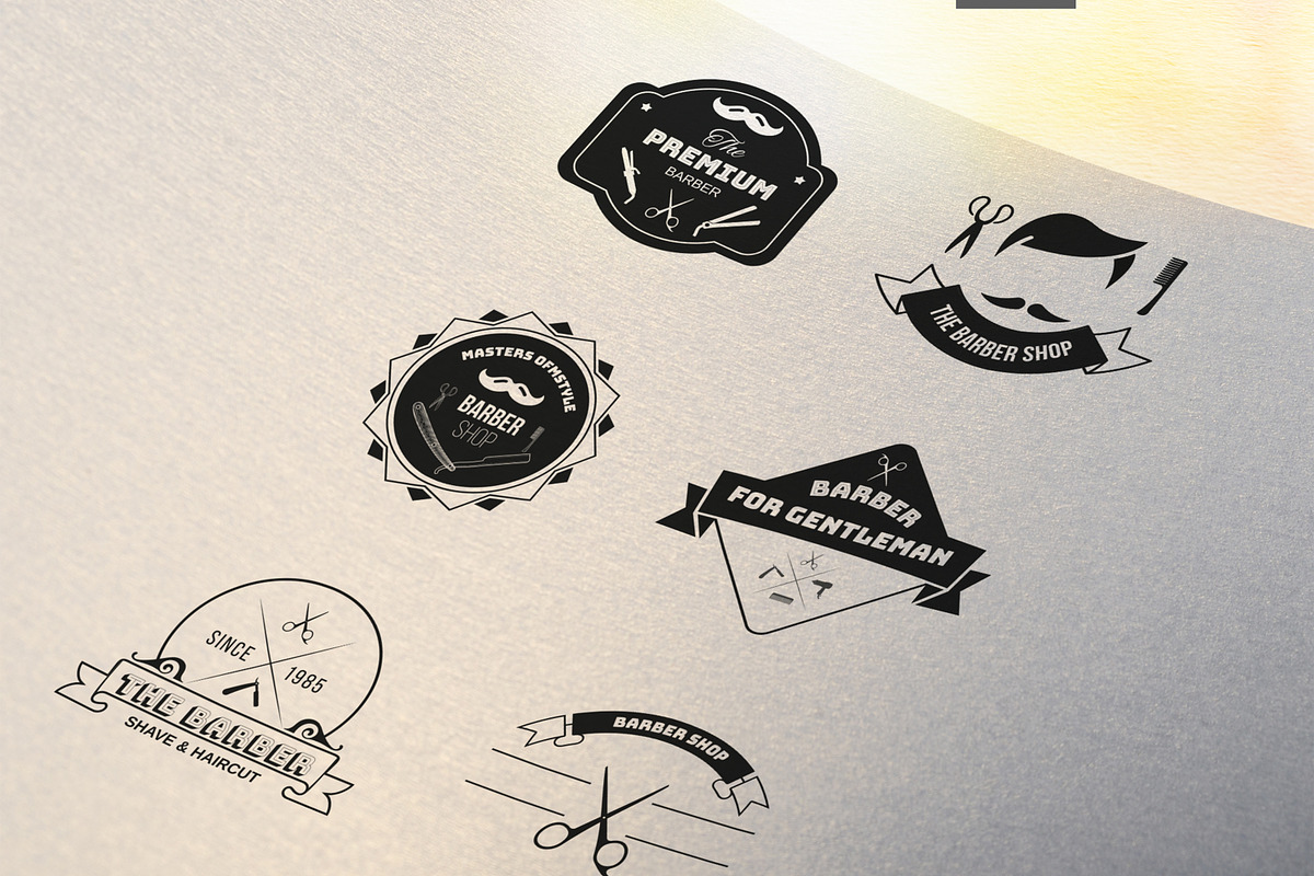 Barber Shop Badge Design, a Branding & Logo Template by ContestDesign (Photo 2 of 4)