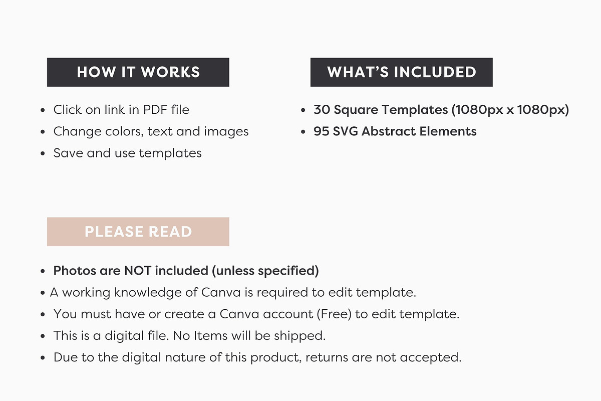 Instagram Templates for Canva, a Social Media Template by ILLONA GRAPHICS (Photo 12 of 12)
