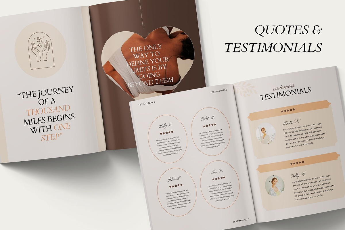 LINEA Wellness Ebook Template CANVA, a Templates & Theme by BoldNStudio (Photo 11 of 14)