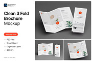 3 Fold Brochure Mockup Set, an Advertising Mockup by PaperMoon (Thumbnail 1 of 4)