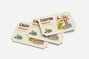 Clean Coupon Mockup, an Advertising Mockup by Indah (Thumbnail 5 of 6)