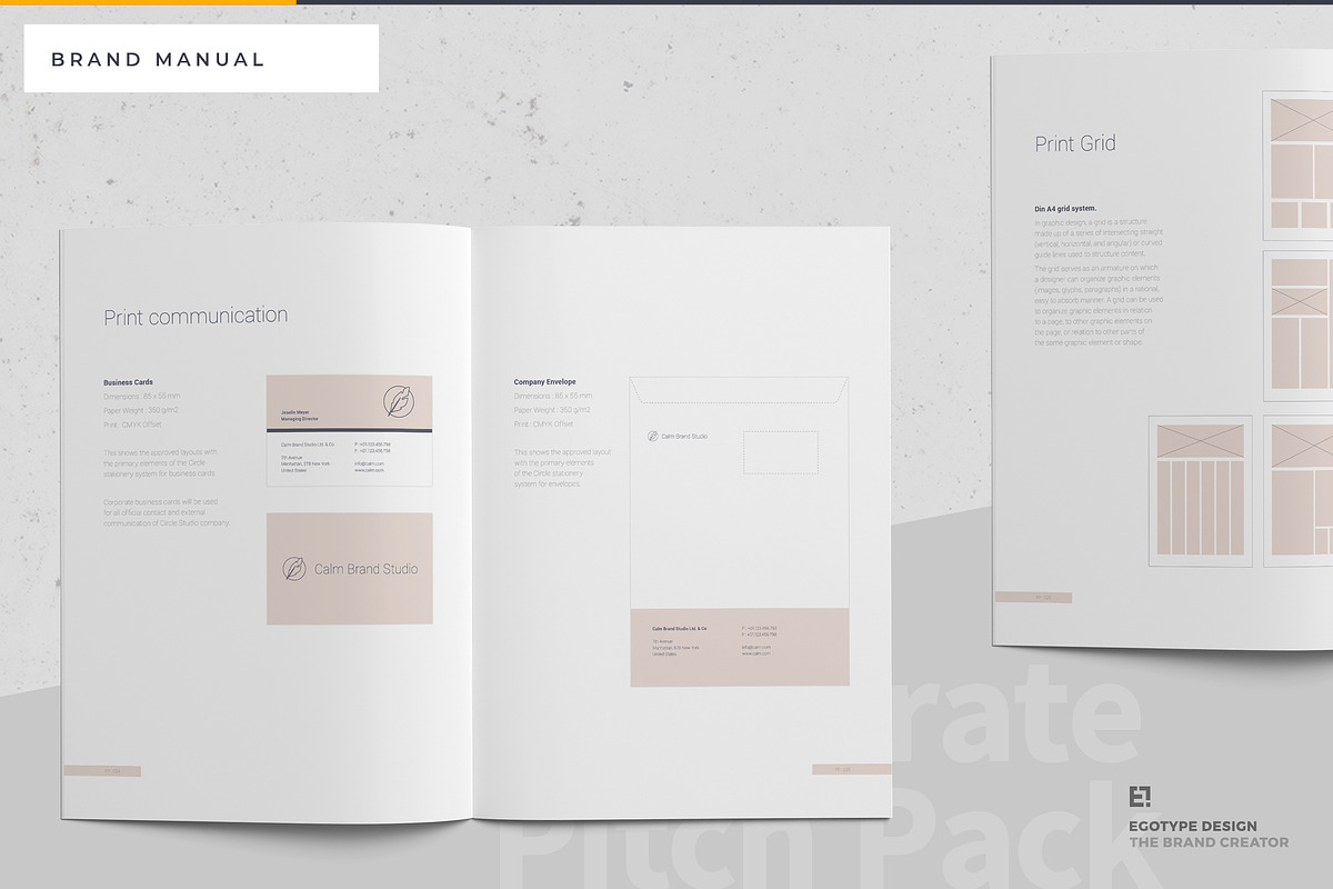 Calm Brand Guidelines, a Brochure Template by Egotype (Photo 6 of 23)