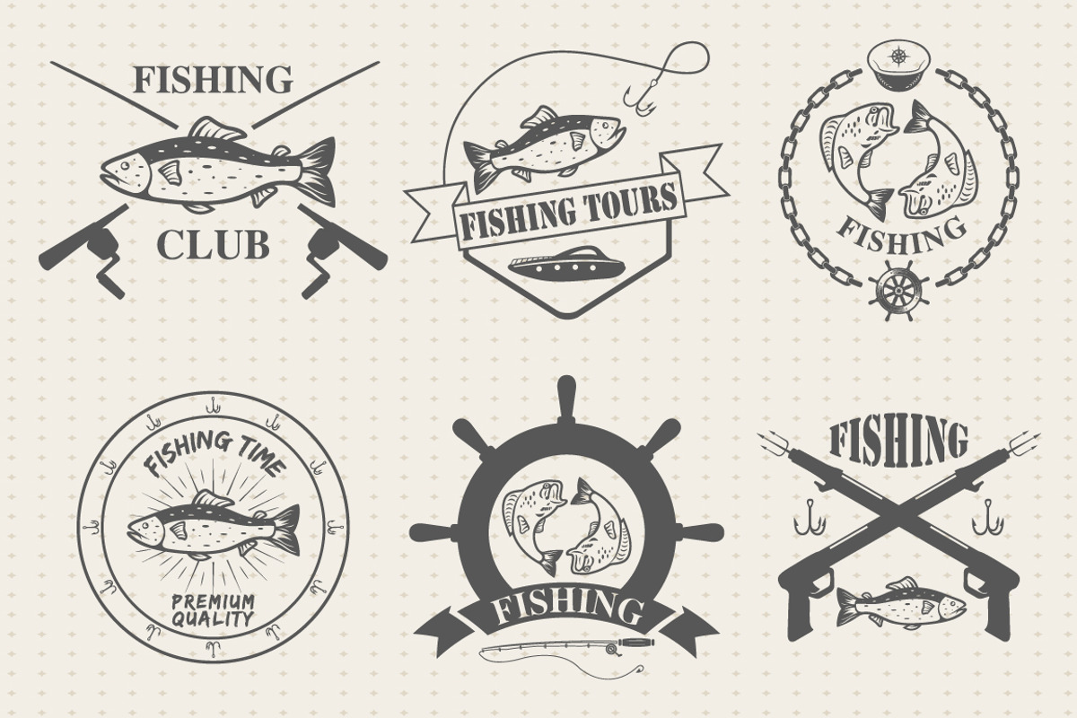 Fishing labels, a Background Graphic by Tomass2015 (Photo 3 of 8)