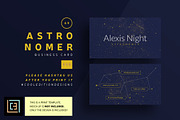 Astronomer - Business Card 69, a Business Card Template by Cooledition