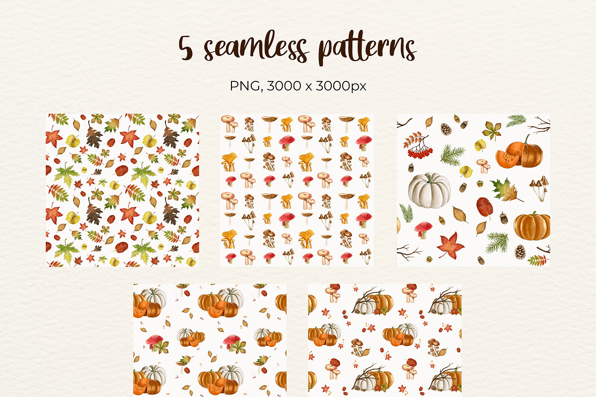 Autumn Watercolor clipart, a Seasonal Illustration by OZartRoom (Photo 3 of 11)