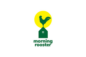 House Logo And Rooster Crowing