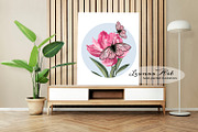 Peonies with Butterflies, an Illustration by Leonaa art (Thumbnail 9 of 10)
