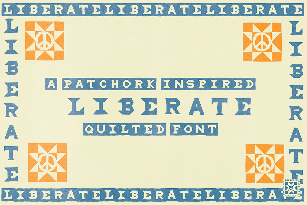 Liberate Hand Crafted Font, a Handwritten Font by Madeline ODonoghue Design (Photo 3 of 5)