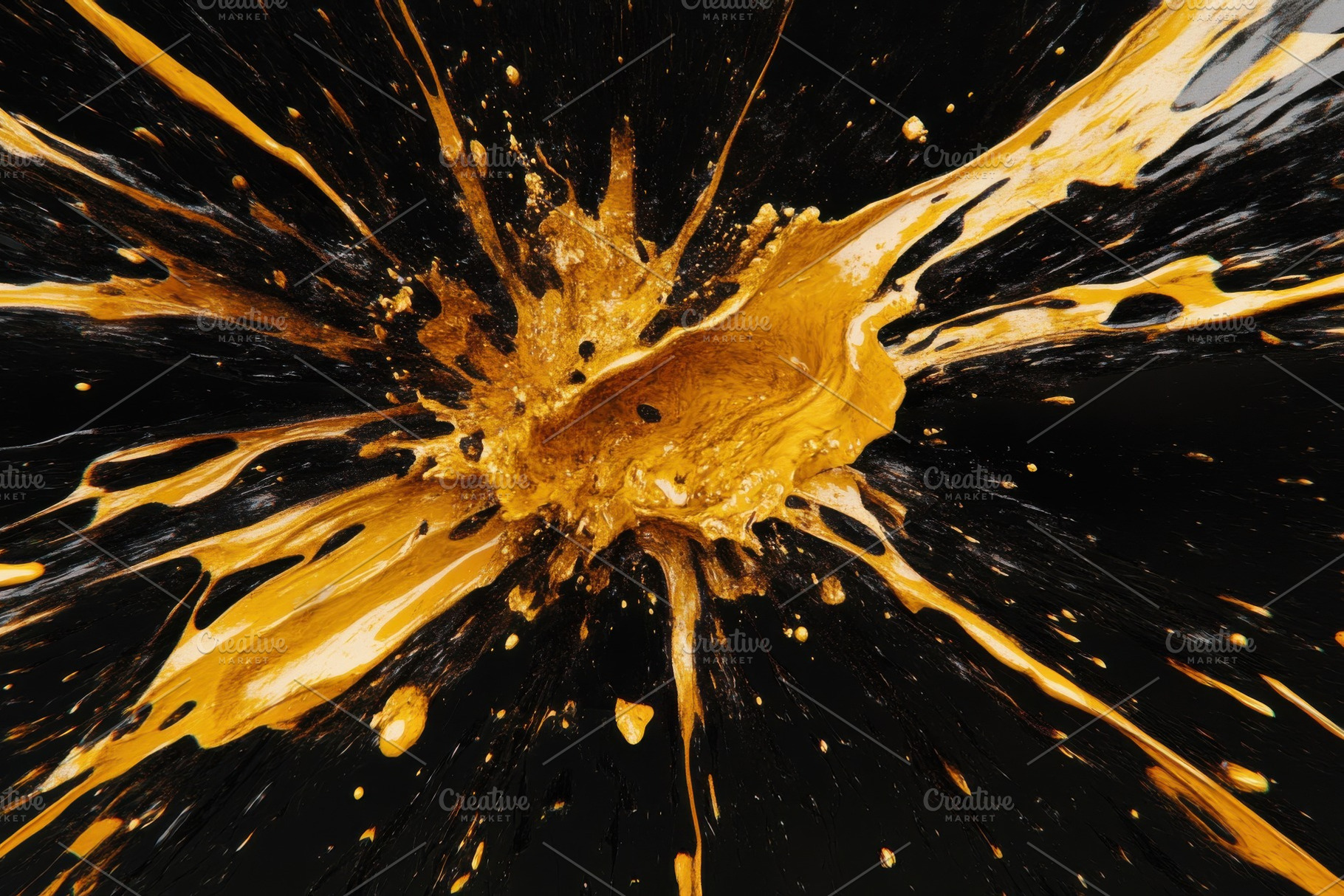 Dynamic golden splash explosion effe, a Photo by Iftikhar Alam