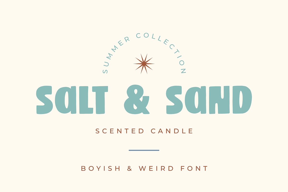 Boyish & Weird, a strange font preview 4