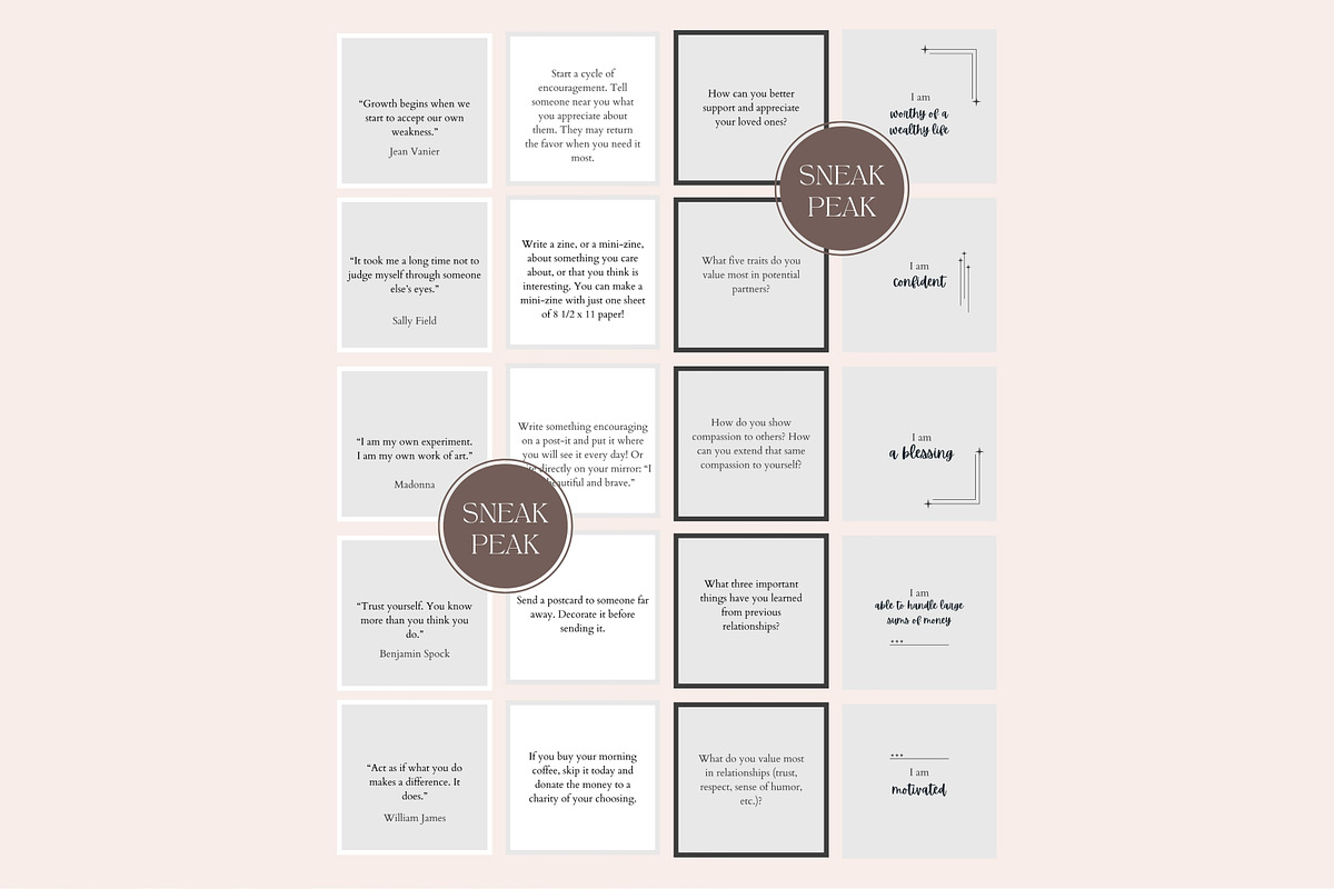 240 Editable Card Deck Template, a Design Template by Digital By Nikoleta (Photo 9 of 9)