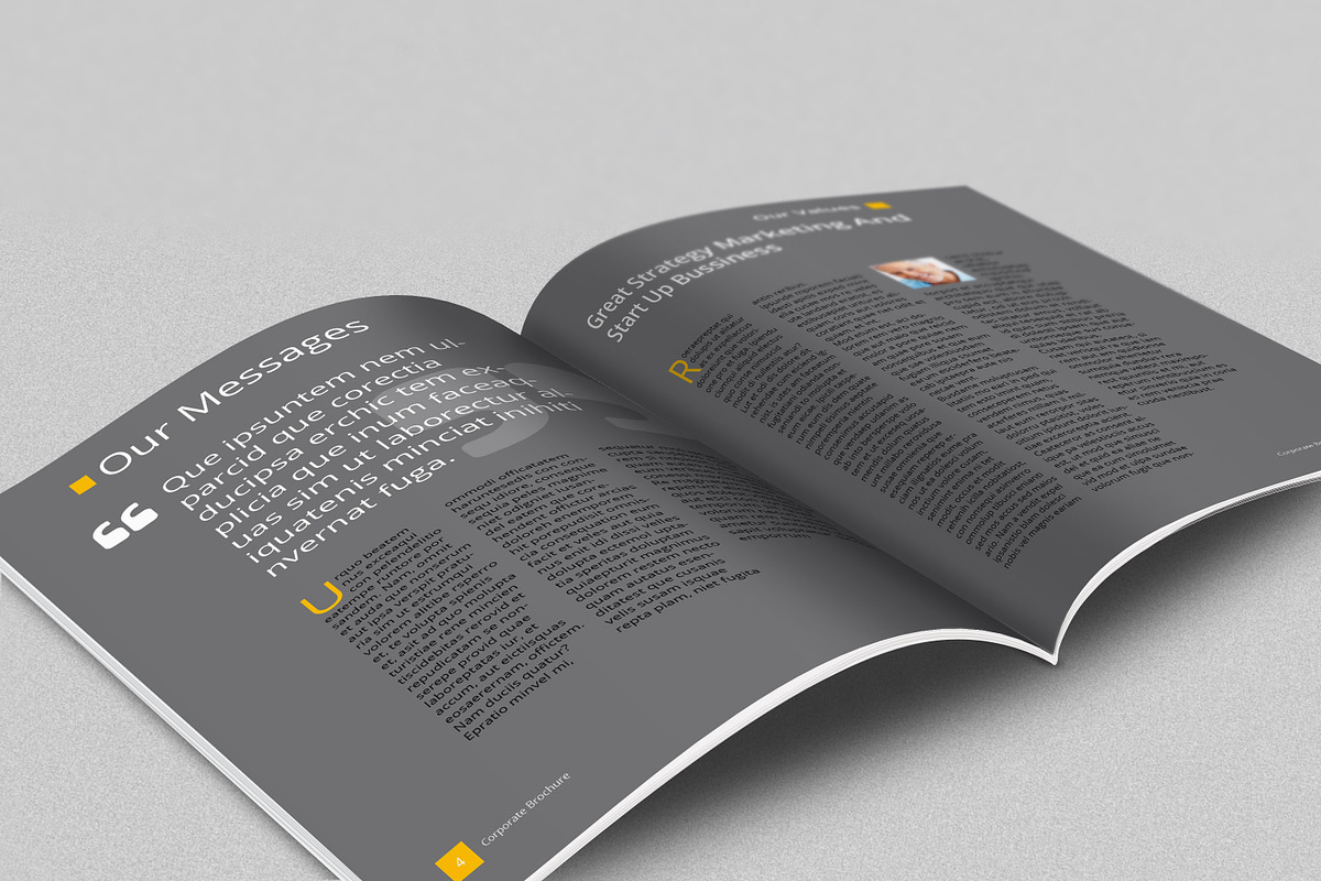 A4/Letter Business Brochure, a Brochure Template by feydesign (Photo 3 of 18)