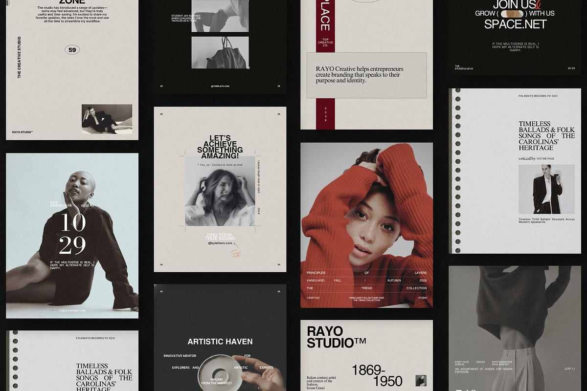 RAYO | Social Media Kit (I), a Social Media Template by Pixel Grid (Photo 2 of 10)