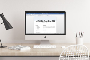 Resume Template 1 Page Milan