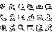 Minimal Business Icon Set, an Illustration by designvectx (Thumbnail 2 of 3)