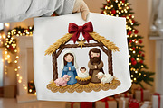 Coquette Jesus Christmas PNG, an Illustration by Canvas Craft (Thumbnail 1 of 3)