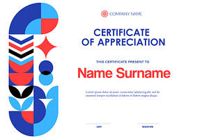Certificate of appreciation, a Decorative Illustration by Vector Tradition