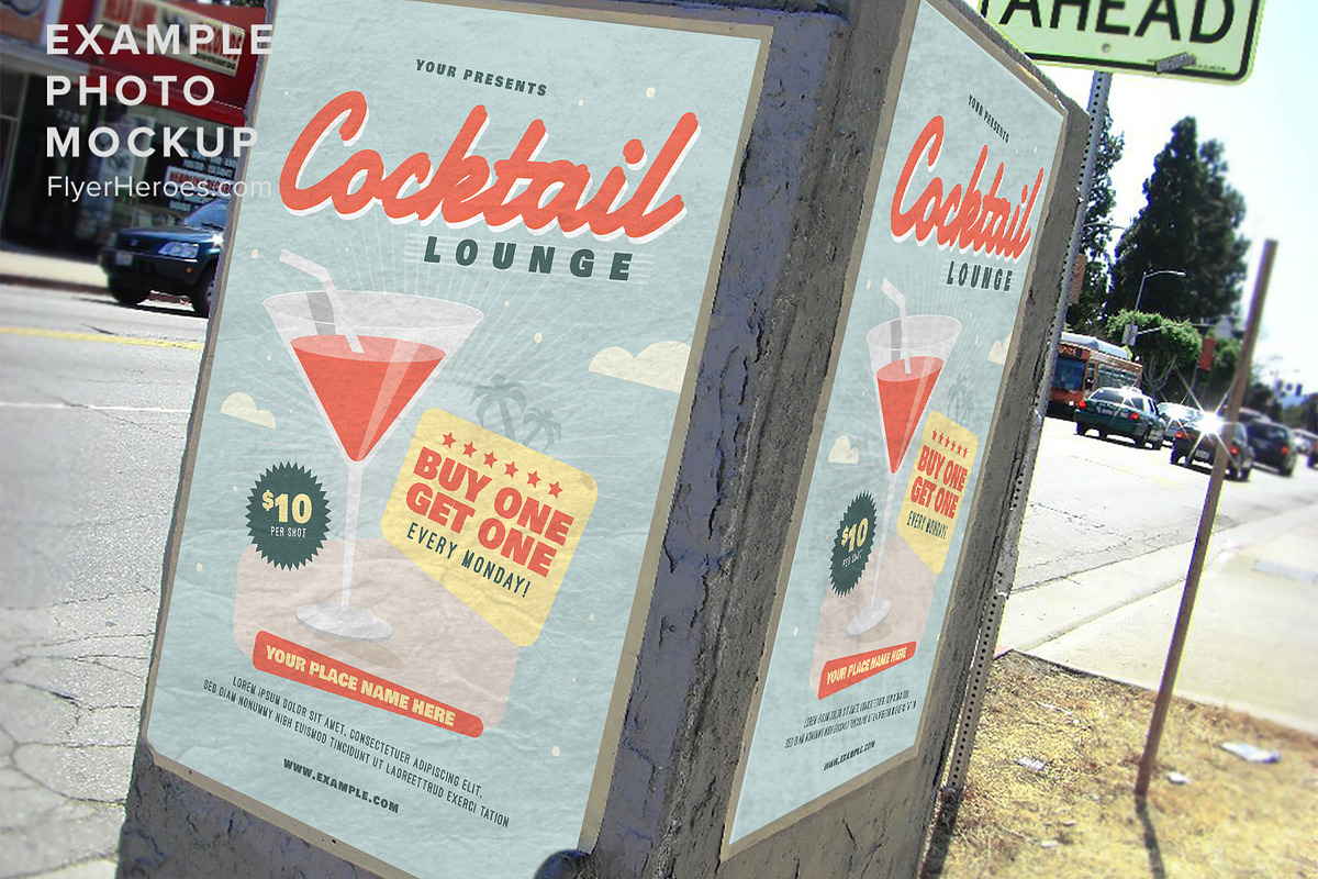 Cocktail Lounge Flyer, a Flyer Template by FlyerHeroes (Photo 4 of 4)