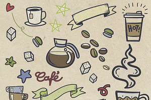 Vector Doodle Coffee