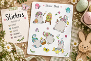 Easter Gnomes Clipart & Patterns, an Object Graphic by bubbled-rabbit (Thumbnail 6 of 8)