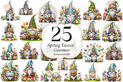 Spring Easter Gnomes PNG Clipart., an Object Illustration by KennedyStudio (Thumbnail 1 of 5)