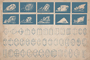 Crystals, Gems and Minerals, a Decorative Illustration by Mr Vintage (Thumbnail 2 of 5)
