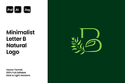 Minimalist Letter B Natural Logo, a Branding & Logo Template by Luxury Logos (Thumbnail 1 of 4)