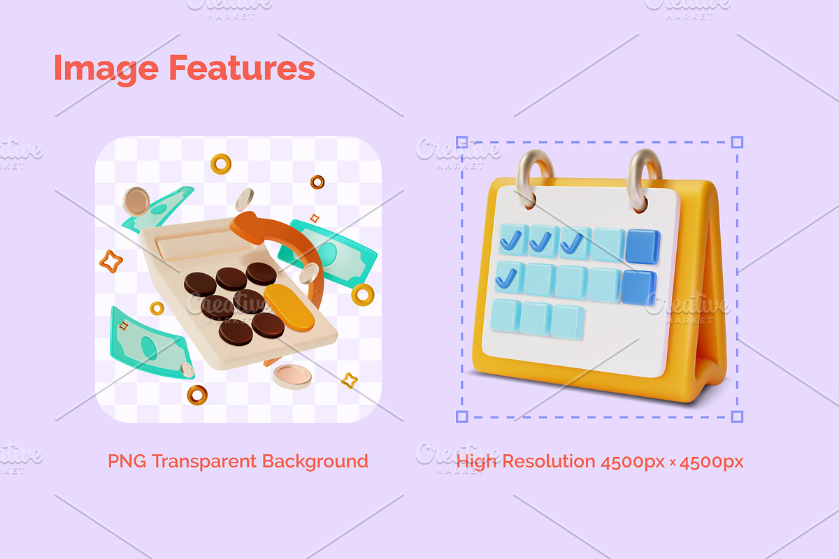 3d Office Desk Illustration Set, an Object Graphic by 35lab (Photo 5 of 7)