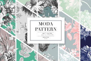 Moda, Pattern Designs & Motifs Set!