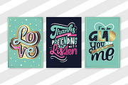 Love lettering | Valentine's Cards, a Graphic by Alexandra Deus (Thumbnail 5 of 5)