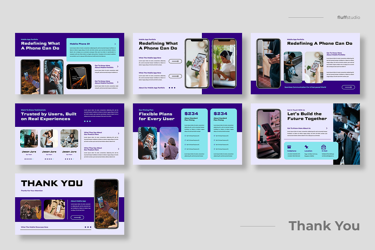 Mobile App Keynote Template, a Presentation Template by fluffstudio (Photo 4 of 4)