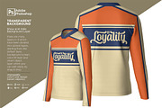 T-Shirt V-Neck Long Sleeve Mockup, a Shirt Mockup by Nanggroe Scripting (Thumbnail 4 of 7)