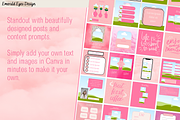 455 Canva Pink Instagram Template, a Social Media Template by Emerald Eyes Design (Thumbnail 8 of 12)