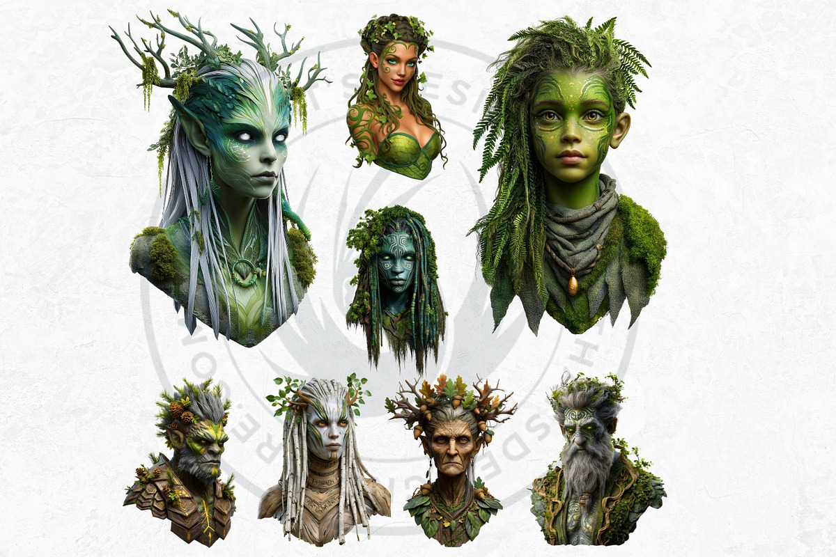 Grove Guardians Fantasy Cliparts, a Person Illustration by ThatsDesignArt (Photo 9 of 10)