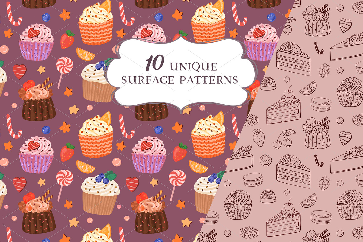 SALE! Cakes & Chocolate Collection, a Decorative Illustration by Irina Diasli (Photo 7 of 14)