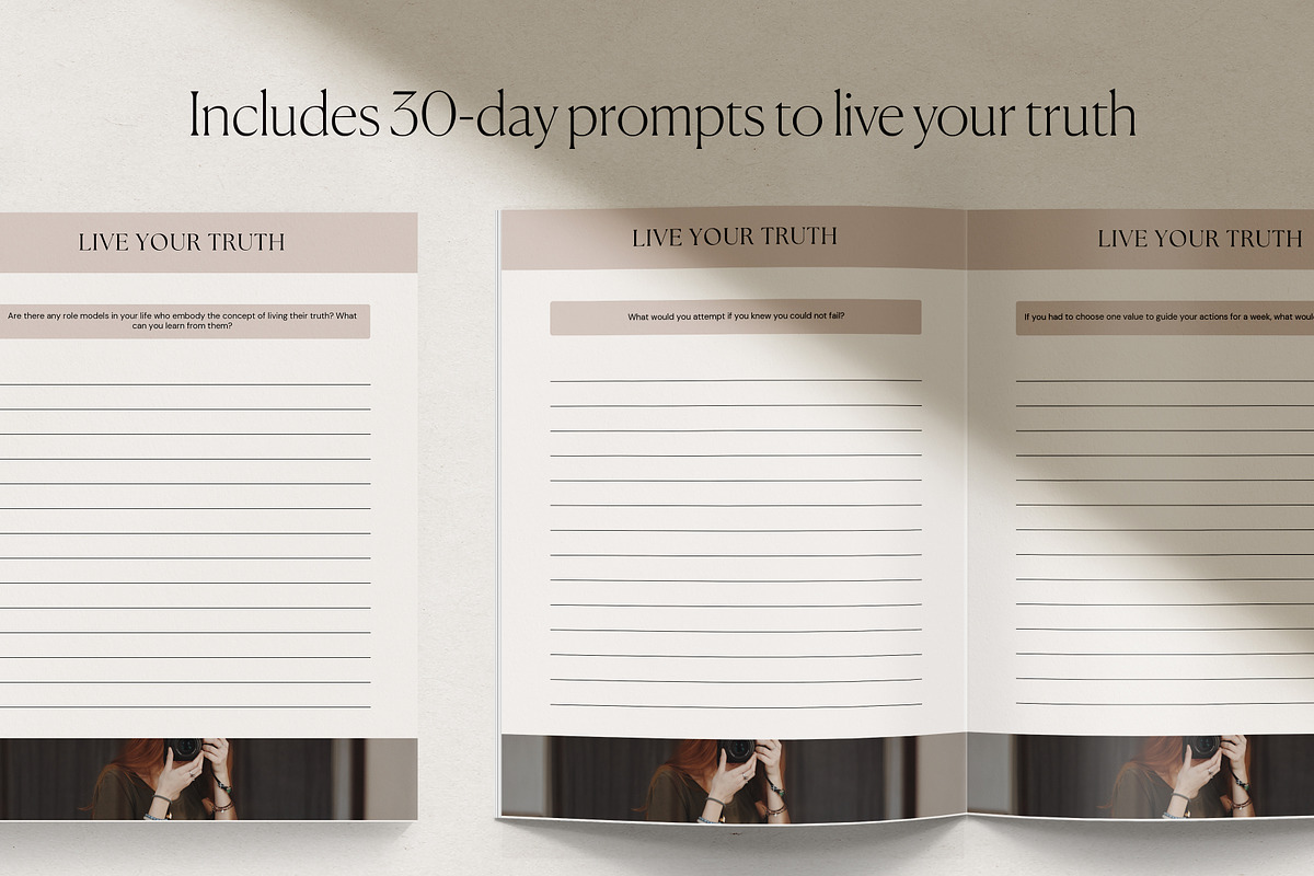 Self Discovery Journal Canva, a Presentation Template by HelloKarla (Photo 4 of 7)