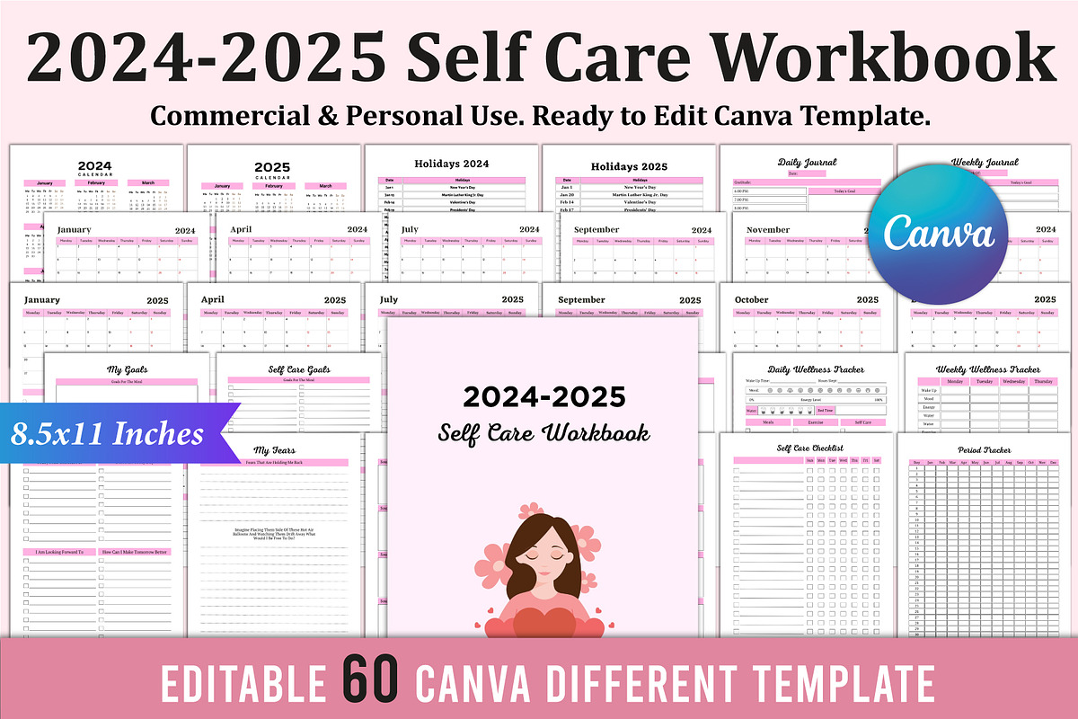 60 Canva KDP Interior, a Stationery Template by Shumaya (Photo 2 of 7)