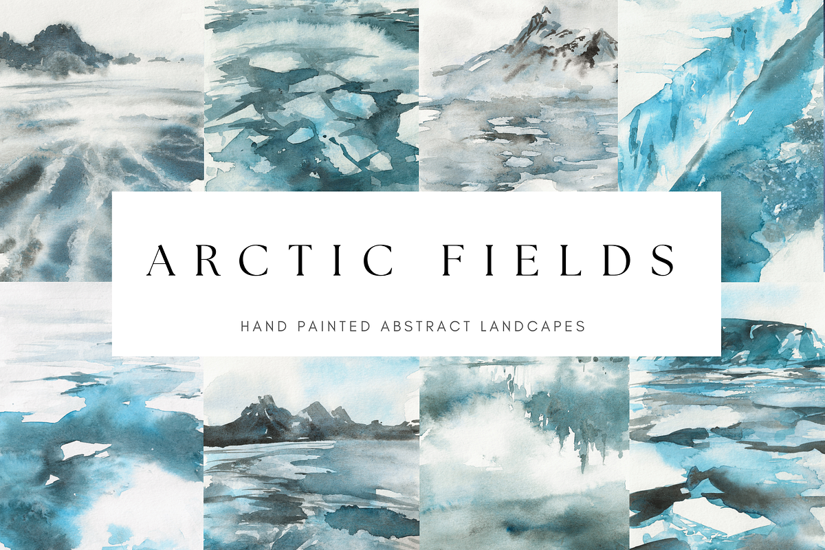 Arctic landscapes abstract paintings, a Texture Illustration by Kolorata Art (Photo 1 of 7)