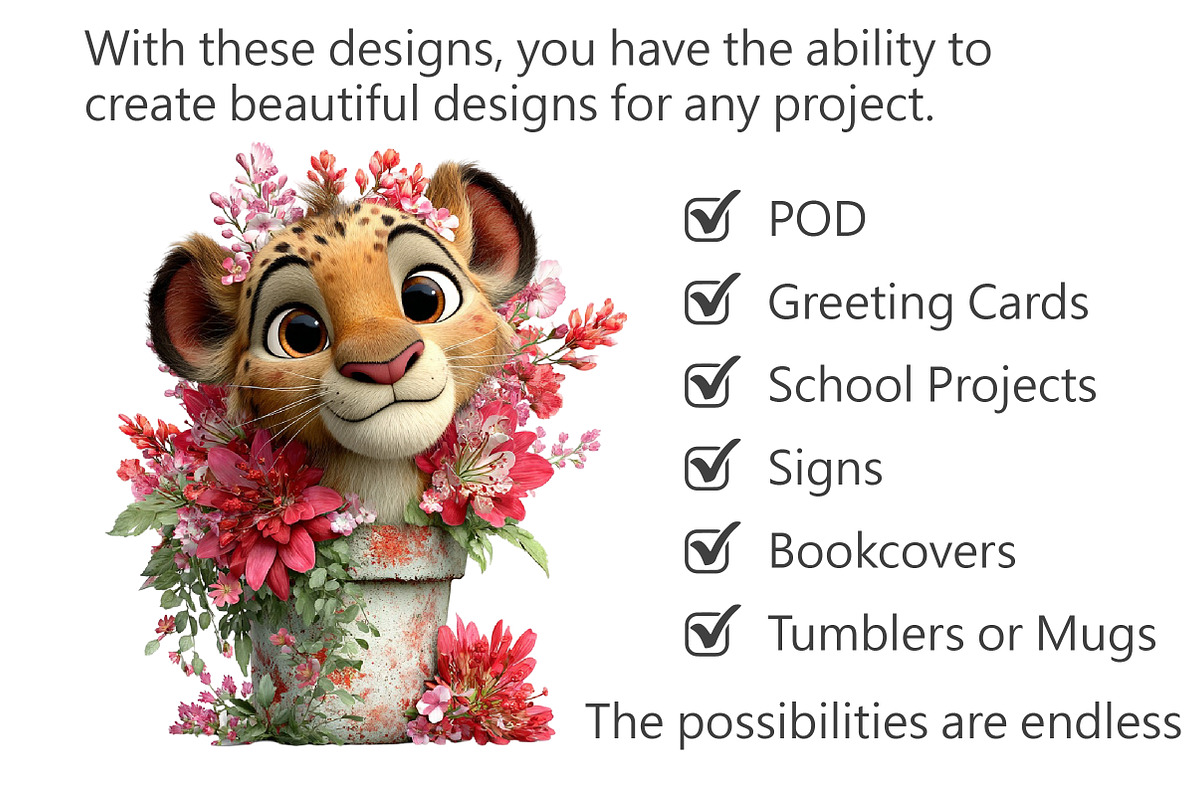 Baby Lion Peeking Clipart, an Illustration by Pixels.Craft (Photo 2 of 5)