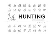 Hunting Outline Icon Pack, an Outline Icon by Prosymbols (Thumbnail 1 of 5)