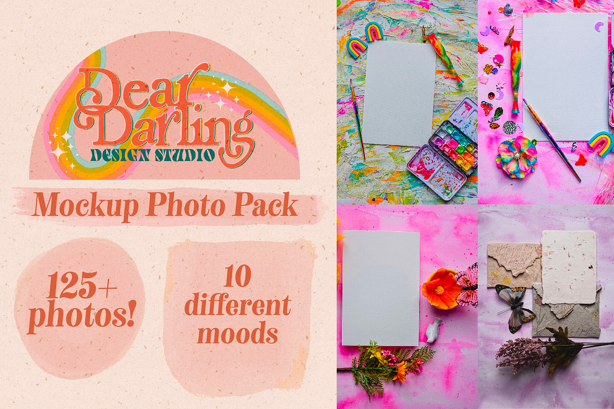 Mockup Photos for Paper and Design, a Print Template by Dear Darling Design (Photo 1 of 13)