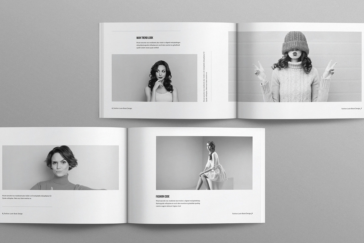 Fashion Lookbook Template Landscape preview 4
