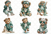 Whimsical Summer Teddy Bear Clipart, an Illustration by Black Bird Studio (Thumbnail 5 of 5)