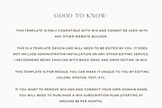 Wix Website Template - Photography, a Wix Template by Nes Design Co (Thumbnail 16 of 19)
