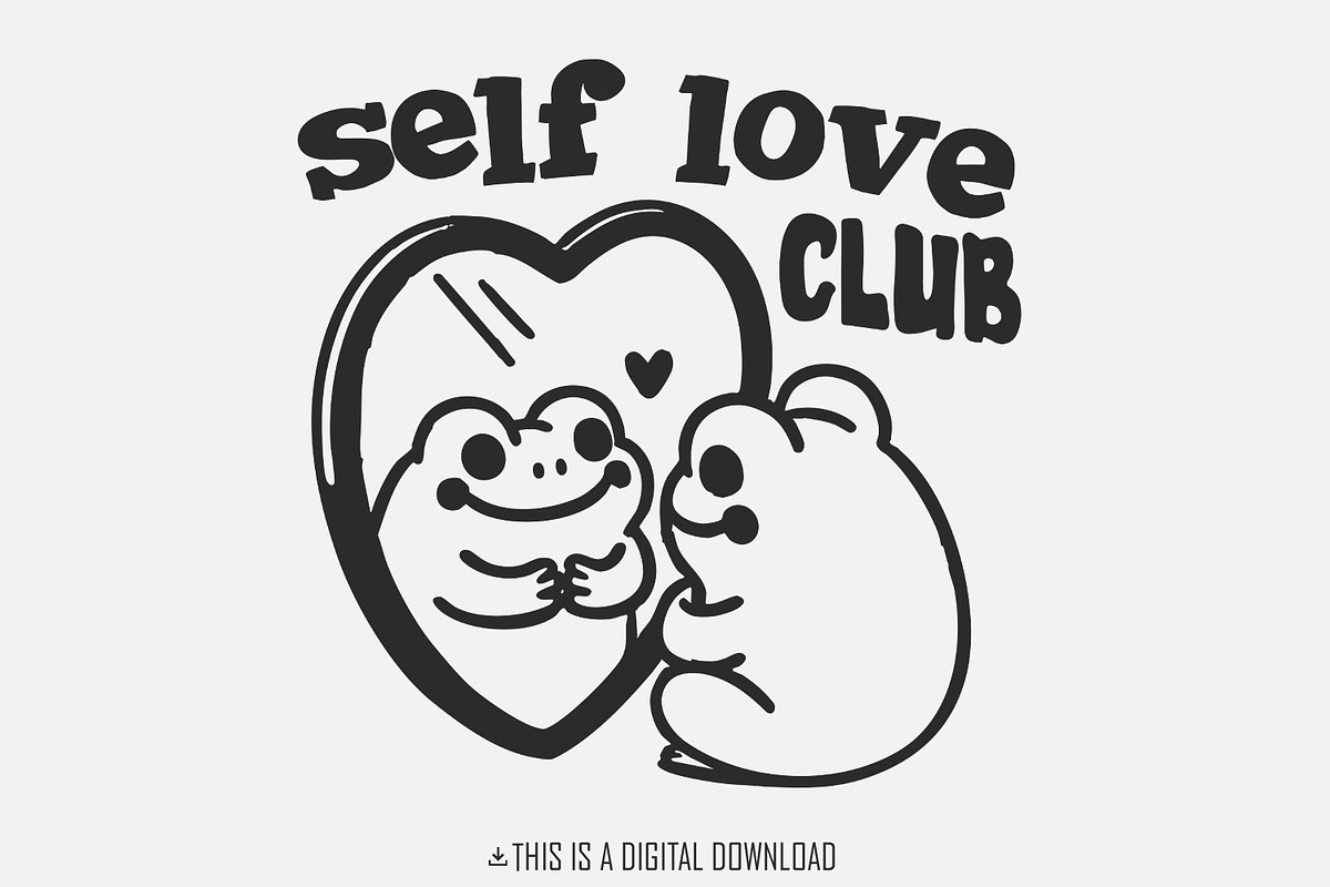 Self Love Social Club Png, Retro, an Illustration by SharpMarketplace (Photo 1 of 9)