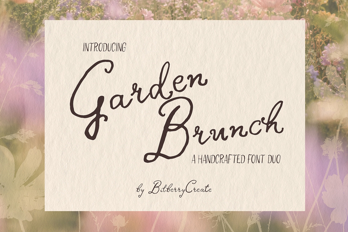 Garden Brunch Script & Sans Duo, a Handwritten Font by BilberryCreates (Photo 1 of 11)