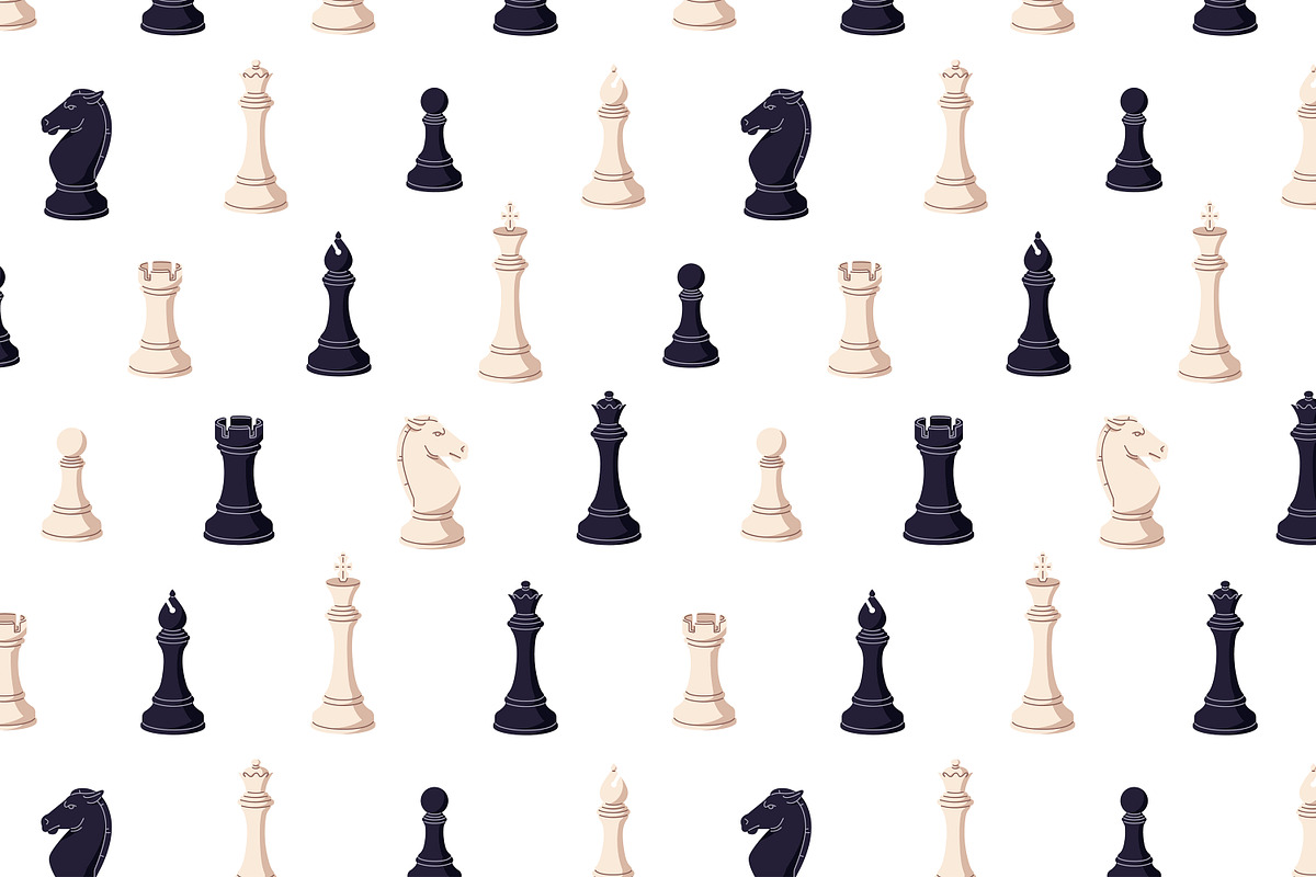 Chess pieces set + backgrounds, an Object Illustration by PaperTrident (Photo 5 of 9)