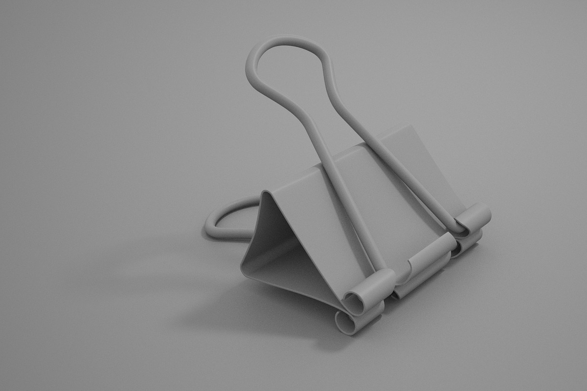 Binder Clip, an Object 3D Model by JokerMartini (Photo 2 of 2)
