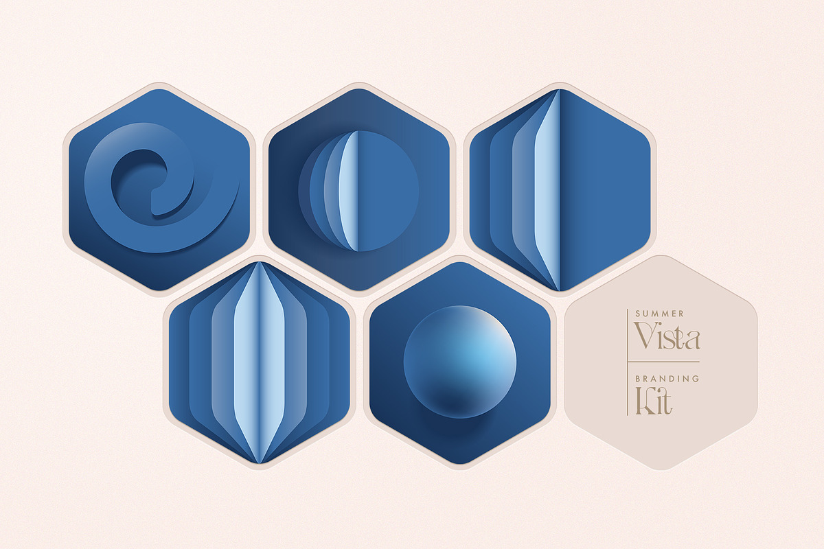 Summer Vista - Nautical Branding Kit, a Pattern Graphic by Polar Vectors (Photo 3 of 21)
